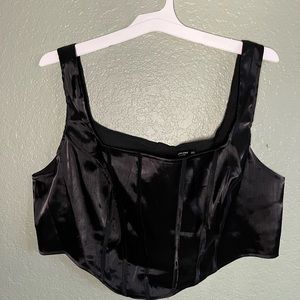 SHEIN polyester corset top zipper on the back size 3x